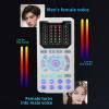 ASHATA Voice Changer, 16 Voice Modes Portable Sound Card 10 Levels Fine Tuning Sound Effect Converter 8 Different Sounds,for Game Music Recording Phone Computer Sound Changer view 2