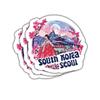3 Pcs Seoul South Korea Sticker Travel Outdoors Decal, South Korea Seoul City Stickers for Passport Book Scrapbook Notebook Water Bottle Tumbler Phone Case Laptop 7 Inches view 1