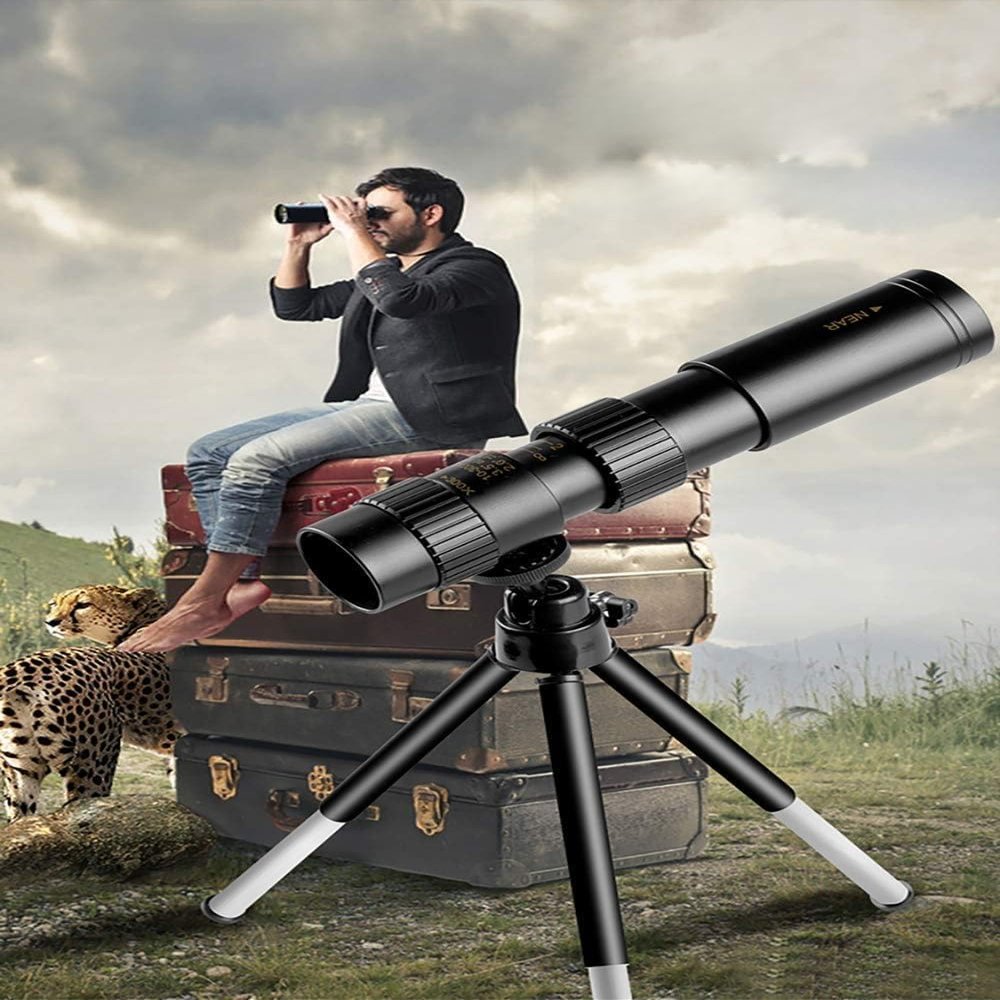 10-300X30mm Super Telephoto Zoom Monocular Telescope with BAK4 Prism Lens for Adult Bird Watching Outdoor Travel Sightseeing