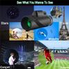 40 x 60 Monocular Telescope, High Power HD with Smartphone Holder and Tripod Waterproof with for Adult Bird Watching Outdoor Travel Sightseeing view 2