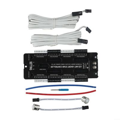 32-Channel LED Stair Light Controller Kit With Dual Motion Sensors, Adjustable Dimming Speed, DC 12V-24V Low Voltage For Indoor Stairway Lighting Automation