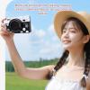 Zopsc 4K Digital Camera 64MP Autofocus Vlogging Camera with Front Flash, 3in Screen, 10 Filters, for Photography Beginners, 1500mAh. (Black White) view 4