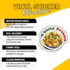 (3 Pcs) Nacho Problem Sticker Funny Nacho Quote Vinyl Decal Waterproof for Laptop, Water Bottle, Tumbler, Car Gift for Food Lovers, Snack Enthusiasts 4 Inches view 4