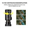 4K 10-300X40mm Super Telephoto Zoom Monocular Telescope, Portable HD Telescope for Adult Bird Watching Outdoor Travel Sightseeing view 4