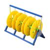 3/4 Reel Electrical Wire Spool Holder,Folding Wire Spool Rack,Floor-standing Cable Dispenser,for Electrical Industrial and Retail Use(3 reel) view 1