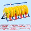 3/4 Reel Electrical Wire Spool Holder,Folding Wire Spool Rack,Floor-standing Cable Dispenser,for Electrical Industrial and Retail Use(3 reel) view 4