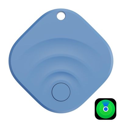 Reyke Smart Tag Pro, Bluetooth Luggage Tracker. Works with Apple Find My (iOS Only), Item Locator for Key, Luggage, Backpack, Wallet, IP67 Waterproof, Blue