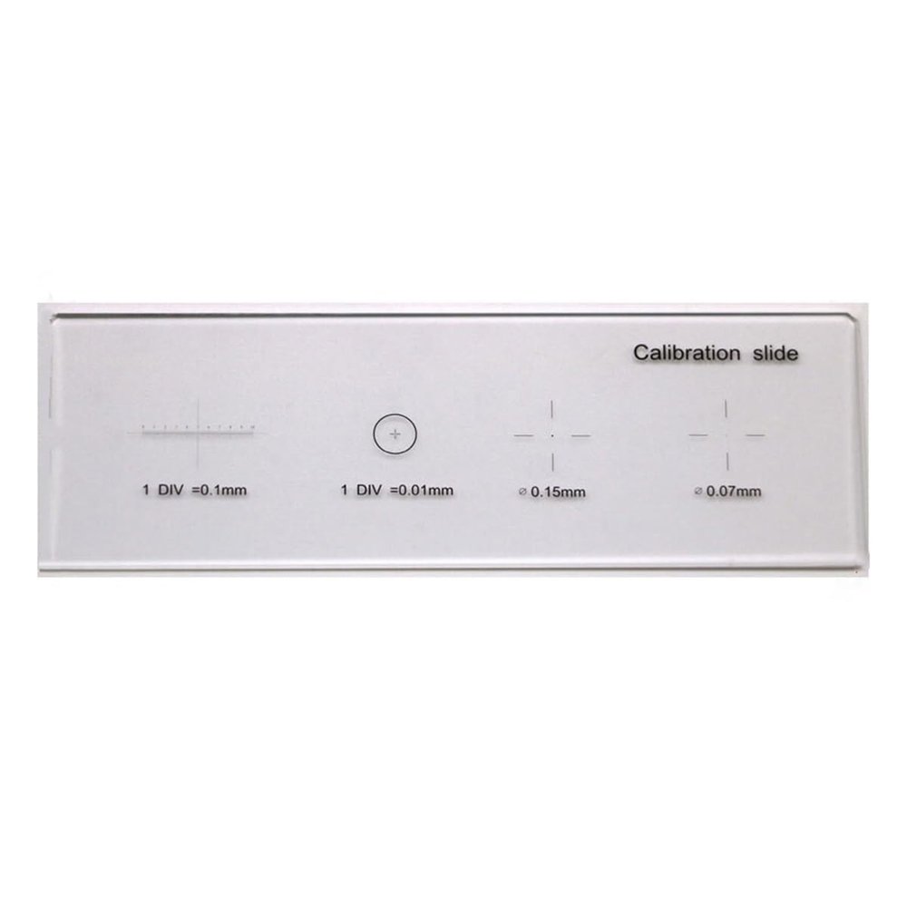 LJSM Lab Microscope Slides 926 0.01mm Microscope Slides Reticle Calibrating Slide Ruler Microscope Micrometer Microscope Parts