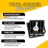 3 Pcs Goose Got Too Silly Sticker, Funny Silly Goose in Jail Decal, Goose Got Too Silly Sticker, Certified Silly Goose Stickers for Book Notebook Water Bottle Tumbler Phone Case Laptop 7 Inches view 3