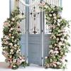 Set of 2 Adjustable Gold Metal Arch Backdrop Stands - Half Moon Wedding Arches for Weddings, Birthday Parties, Graduations (2.1m & 2.4m) - Elegant Event Decor view 2