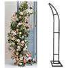 Set of 2 Adjustable Gold Metal Arch Backdrop Stands - Half Moon Wedding Arches for Weddings, Birthday Parties, Graduations (2.1m & 2.4m) - Elegant Event Decor view 4