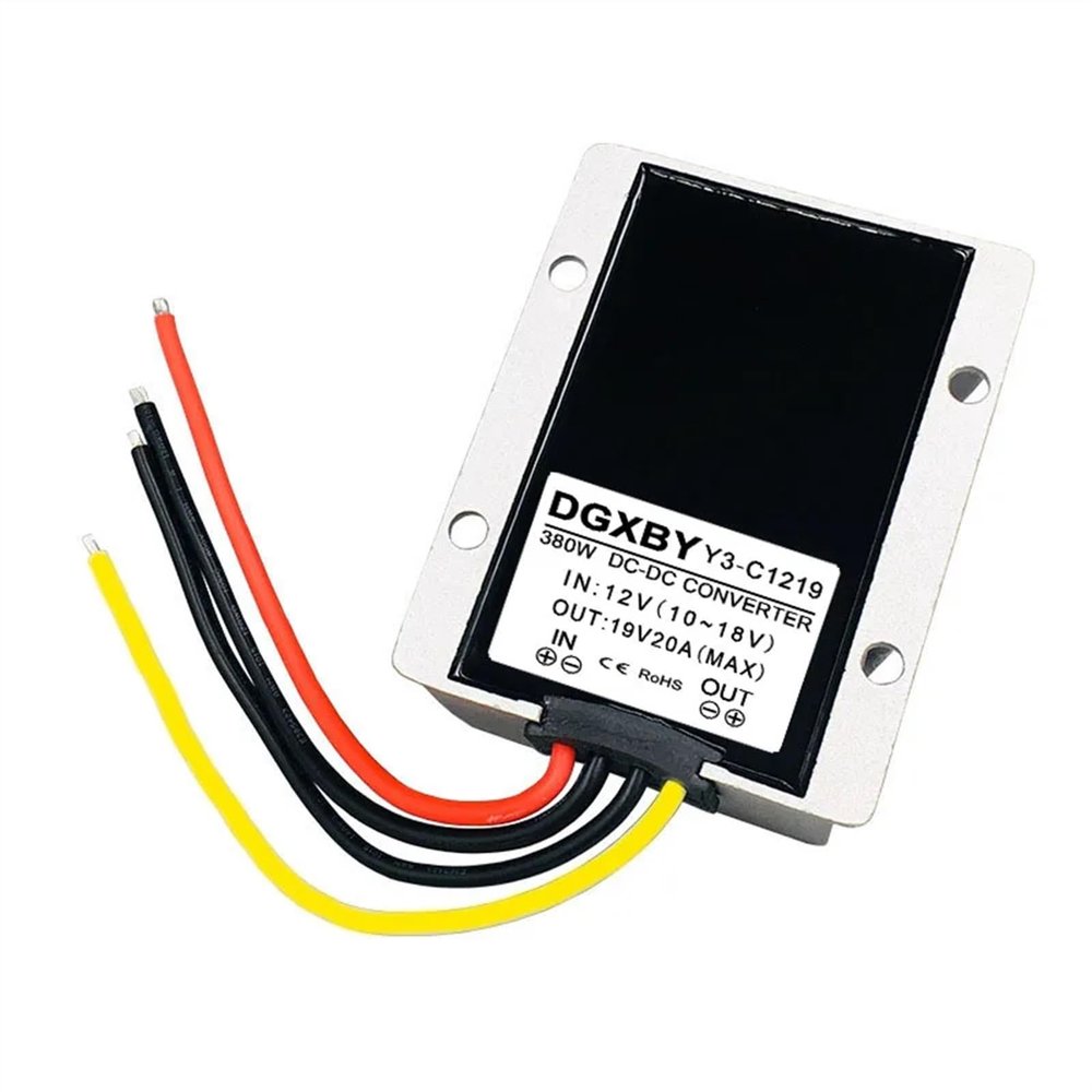 12V to 19V 5A 8A 10A 15A 18A 20A 25A 28A Boost Power Module 9V~18V to 19V Car Computer Converter(12V to 19V 20A)