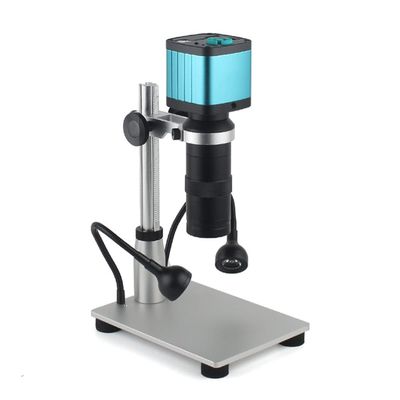 Lab Microscope Slides 4K 48MP Industrial Microscope Camera, 130X Lens 56 LED Ring Light Microscope Parts(3. A.B.C.D)