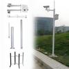 Gpxhbcb 8FT to 20FT Tall Security Camera Pole Outdoor, Universal Surveillance Camera Post Stand with 4 Brackets, Backyard Walkway Industrial Commercial Home Use 3.5m/11.4ft view 1