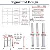 Gpxhbcb 8FT to 20FT Tall Security Camera Pole Outdoor, Universal Surveillance Camera Post Stand with 4 Brackets, Backyard Walkway Industrial Commercial Home Use 3.5m/11.4ft view 4
