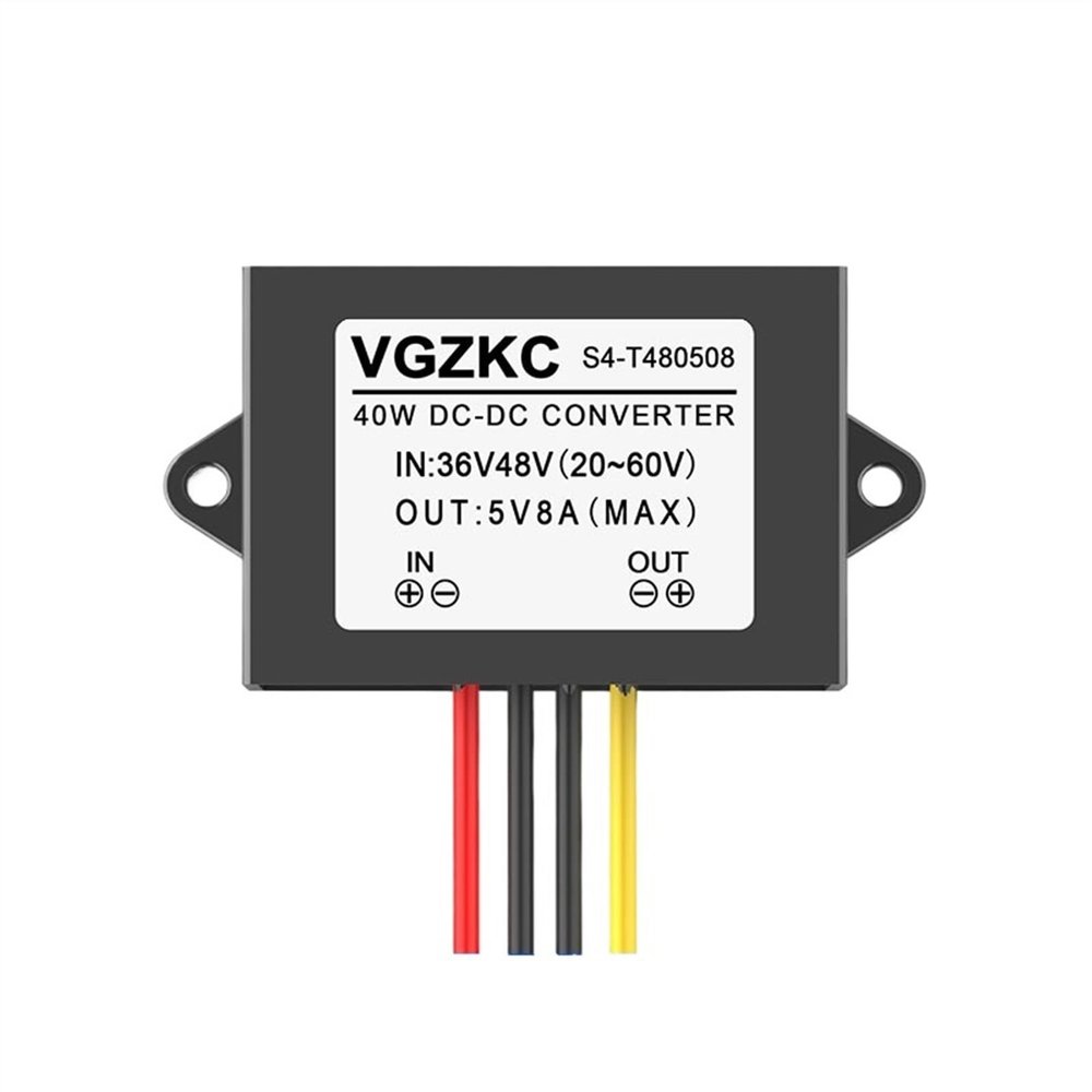 XOXISQHY 36V 48V to 5V 5A 8A 10A DC Buck Converter 48V to 5V car Power Transformer Module Transformer Waterproof(36V 48V to 5V 8A)