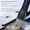 WEISUYUUS Circuit Board Cleaner Brush Steel/Bristles for Electronics Repair with Ergonomic Grip Metal Construction view 2