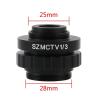 Lab Microscope Slides SZM CTV 1/2 1/3 1X 0.3X 0.5X Adapter C Mount Lens Simul Ring Trinocular Stereo Microscope Microscope Parts(SZMCTV 1-2 and 1-3) view 2