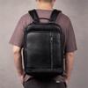 YWMLFZ Genuine Leather Men's Shoulder Backpack Cow Leather Multifunctional Travel Bag Leisure Backpack Computer Bag for 15inch view 2