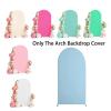 Arch Backdrop Covers Wedding Arch Cover Stand Covers Top Backdrop for Birthday Party Ceremony Banquet Decoration(Pink) view 2
