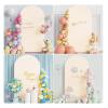 Arch Backdrop Covers Wedding Arch Cover Stand Covers Top Backdrop for Birthday Party Ceremony Banquet Decoration(Pink) view 3