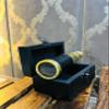 Vintage Style Brass Telescope with Leather Sheath, 6-Inch Spyglass, Nautical Collectible with Wooden Box (Brass Finish) view 2