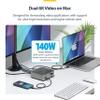 StarTech Thunderbolt 5 Dock, Dual 8K 60Hz, Triple 4K for Windows, Up to Dual 6K 60Hz for Mac - TB5 & USB4 Docking Station with 120Gbps max Transfer, 140W PD, 30W Phone, USB 10Gbps view 4