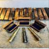 Vintage Brass Telescope, Black and Brass Finish, Engraved Design, 6 Inch Extended Length, 3 Inch Closed Length, with Wooden Box (Antique Black) view 3
