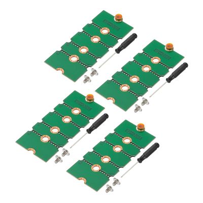 PATIKIL M2 NVME SSD Extended Adapter Card Transfer 2230 2242 2260 2280, 4Pcs M.2 Extension Adapter Change to Long Size with Screwdrivers for Home Office Internet Cafes, Green