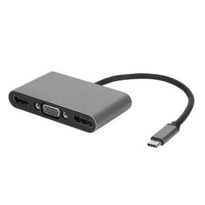 5 in 1 Type C Multi Function Docking Station, USB C Hub with USB PD Ports, 4K HD Docking Station for Laptop, Aluminum Alloy Adapter for Pro Air, PC, TV