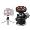 360 Degree Rotating Aluminum Ball Head with 1/4in Screw for Tripod Monopod DSLR Phone Camera 6.6lbs Capacity Rotatable Tripod Head for Monopod view 2