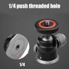 360 Degree Rotating Aluminum Ball Head with 1/4in Screw for Tripod Monopod DSLR Phone Camera 6.6lbs Capacity Rotatable Tripod Head for Monopod view 3