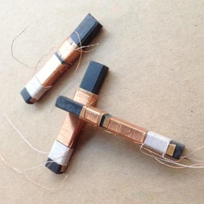 10 Pieces Lot Radio Ferrite Antenna Magnetic Bars with Coil, Unit Size: 8.3mm (Width) x 5mm (Thickness) x 51mm (Length)