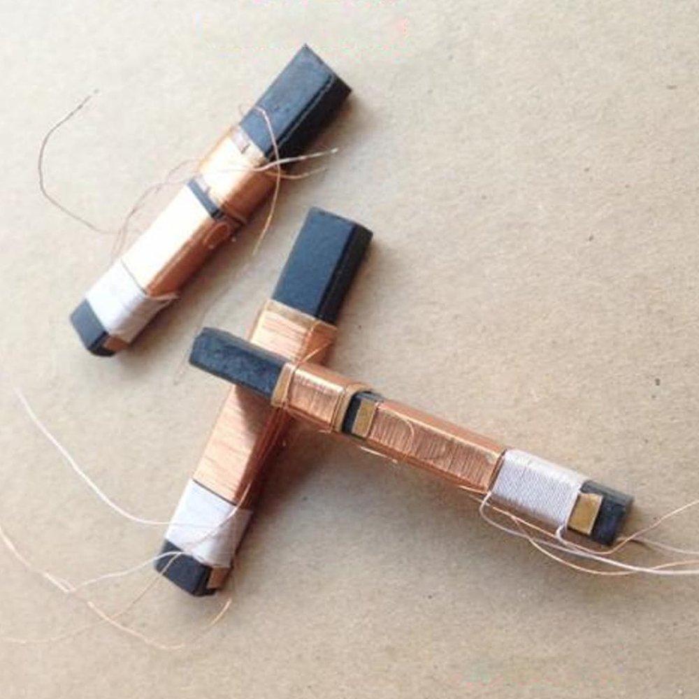 10 Pieces Lot Radio Ferrite Antenna Magnetic Bars with Coil, Unit Size: 8.3mm (Width) x 5mm (Thickness) x 51mm (Length)