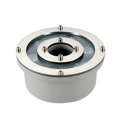 12/24V Submersible LED Spotlight for Garden Fountain Pools - IP68 Waterproof Underwater Pond Lights with Middle Hole