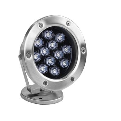 12V Stainless Steel LED Pool Lights - Waterproof Submersible Spotlights for Pond, Fountain, Driveway, Deck, and Steps
