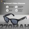 QANLAYN Smart Camera Glasses for Hands-Free Video & Travel Translation, 8MP HD POV Recording, AI Voice Control,Waterproof, photochromic Lenses view 4