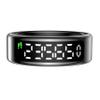 Smart Rings with LED Display Screen, IP68 Waterproof Fitness Rings with Sleep Tracker, Heart Rate and Blood Oxygen Monitoring Functions (Black, 12) view 3