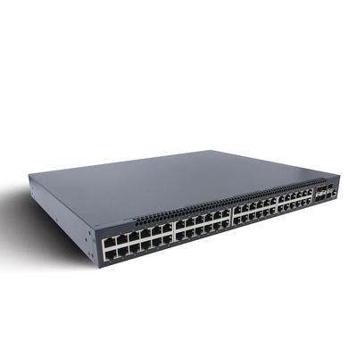 ToVi 48 Port Gigabit PoE Switch with 6x10G SFP+ Uplink High Throughput 1U Rack Mount Switch with Web Based Management GUI PoE for IP Cameras Access Points and Designed for ToVi AV Products