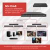 ToVi 48 Port Gigabit PoE Switch with 6x10G SFP+ Uplink High Throughput 1U Rack Mount Switch with Web Based Management GUI PoE for IP Cameras Access Points and Designed for ToVi AV Products view 4