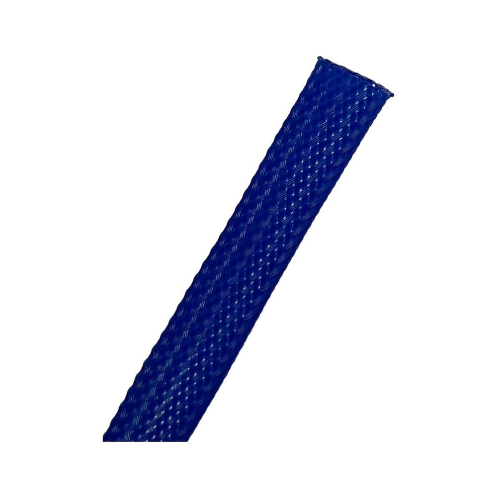 Kable Kontrol PET Expandable Braided Sleeving - 1-1/4 Inch - 50 Feet Long - Blue Cable Sleeve Automotive Wire Loom, Cable Wrap, Cord Protector from Pets, Cable Management - Blue