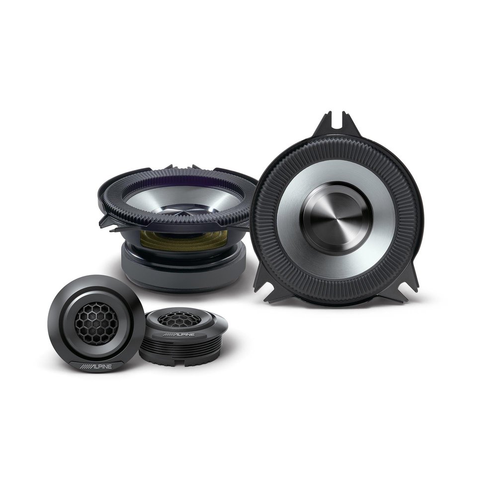Alpine BRV-S40C 4" BassRev Component Speaker Set