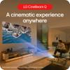 LG CineBeam Q HU710PB 4K Smart Portable Projector with Auto Screen Adjustment, Auto Focus, RGB Laser, Up to 154% DCI-P3, 450,000:1 Contrast Ratio, Built-in Speakers, HDR10, HDMI, USB, HID view 2