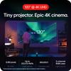 LG CineBeam Q HU710PB 4K Smart Portable Projector with Auto Screen Adjustment, Auto Focus, RGB Laser, Up to 154% DCI-P3, 450,000:1 Contrast Ratio, Built-in Speakers, HDR10, HDMI, USB, HID view 4
