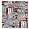 100+ Pack Assorted Outdoor Sports Vinyl Decals | Tactical Style Waterproof Sticker Lot for Toolboxes, Gear Cases, Laptops, Coolers