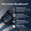 Cobra BlueBound 150 VHF Handheld Marine Radio - Black - 3-Watt, Floating, Long Range, NOAA Weather Alerts, International Functionality, IPX7 Waterproof, USB-C, Submersible, LCD Screen, Belt Clip view 2