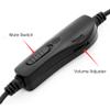 H500 35. Plug Headphone, Telephone Traffic Earphone, Call Center Communication Headset with 360 Degree Rotating Ear Cushion, Clear Chat for Computer Work view 2