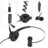 H500 35. Plug Headphone, Telephone Traffic Earphone, Call Center Communication Headset with 360 Degree Rotating Ear Cushion, Clear Chat for Computer Work view 3