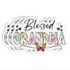 3Pcs Blessed Grandma Sticker - Grandma Birthday - Butterfly - Cute - Sticker for Water Bottle - Mug - Laptop - Luggage - Computer view 1
