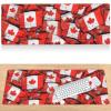 Large Extended Gaming Mouse Pad 30 X 12 in Non-Slip Rubber Base, Fun Canadian Flag Print Desk Mat for Keyboard & Mouse, Office/Gaming Computer Accessories view 2
